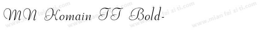 MN Komain TT Bold字体转换